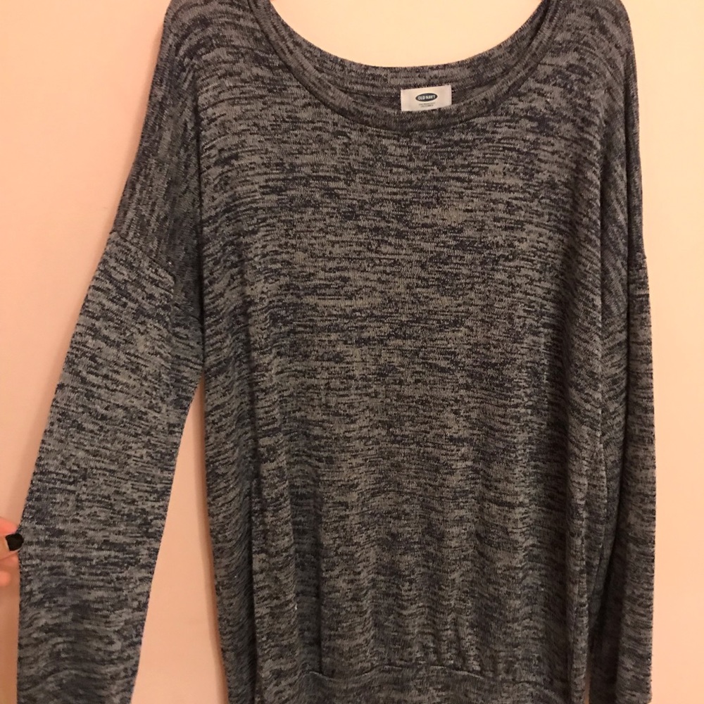 Old Navy Grey Long Sleeve Shirt